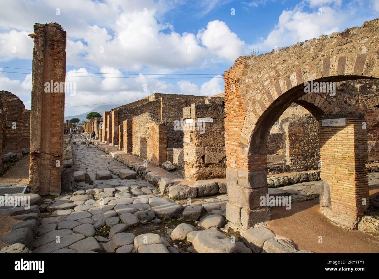 Italien, Kampanien, Pompeji. Stockfoto
