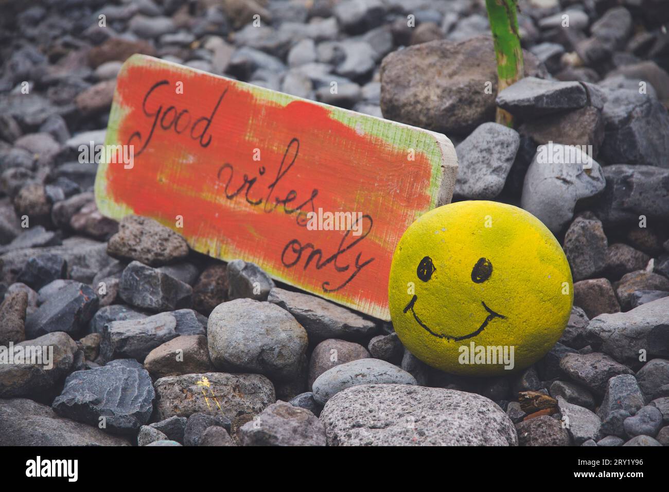 Stillleben zum Thema des Positiven Stockfoto
