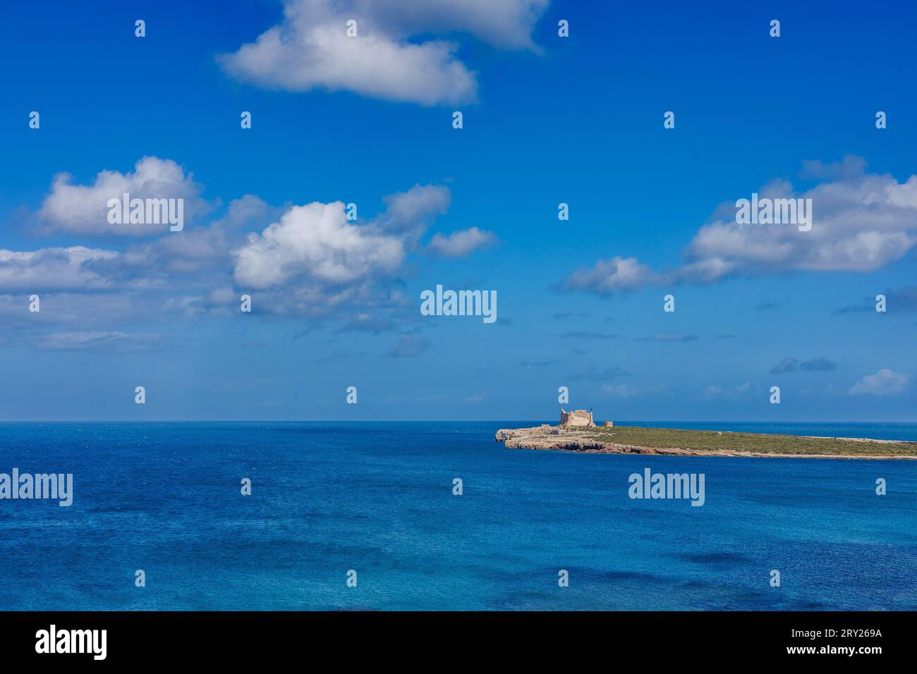 Capo Passero im Südosten der Insel Sizilien, Italien Stockfoto