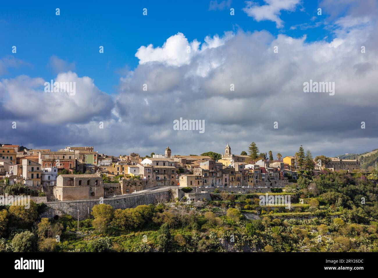 Die historische Stadt Ragusa im Süden der Insel Sizilien, Italien Stockfoto