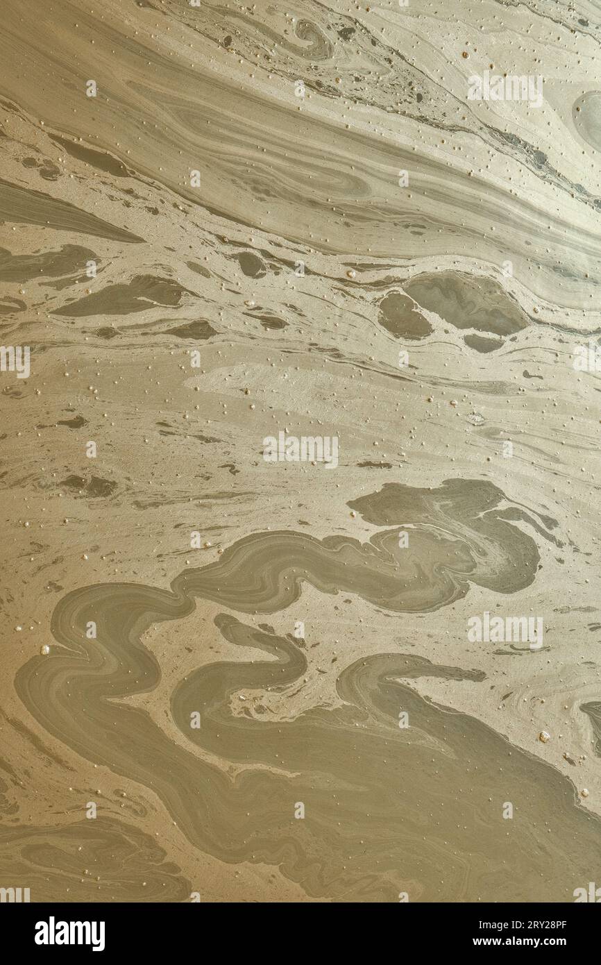 Wirbelndes Flüssiges Gold Sieht Aus Wie Jupiter Portrait Stockfoto
