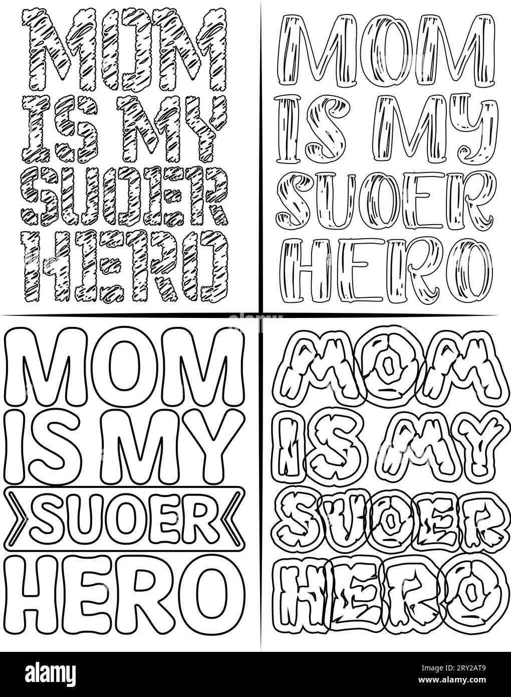 Typografie Mutter T-Shirt Design wenn Sie möchten, können Sie es für andere Zwecke verwenden, wie Becher Design, Aufkleber Design, Wasserflasche Design und so weiter Stock Vektor