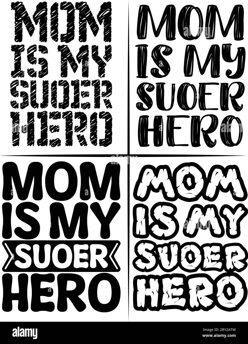 Typografie Mutter T-Shirt Design wenn Sie möchten, können Sie es für andere Zwecke verwenden, wie Becher Design, Aufkleber Design, Wasserflasche Design und so weiter Stock Vektor