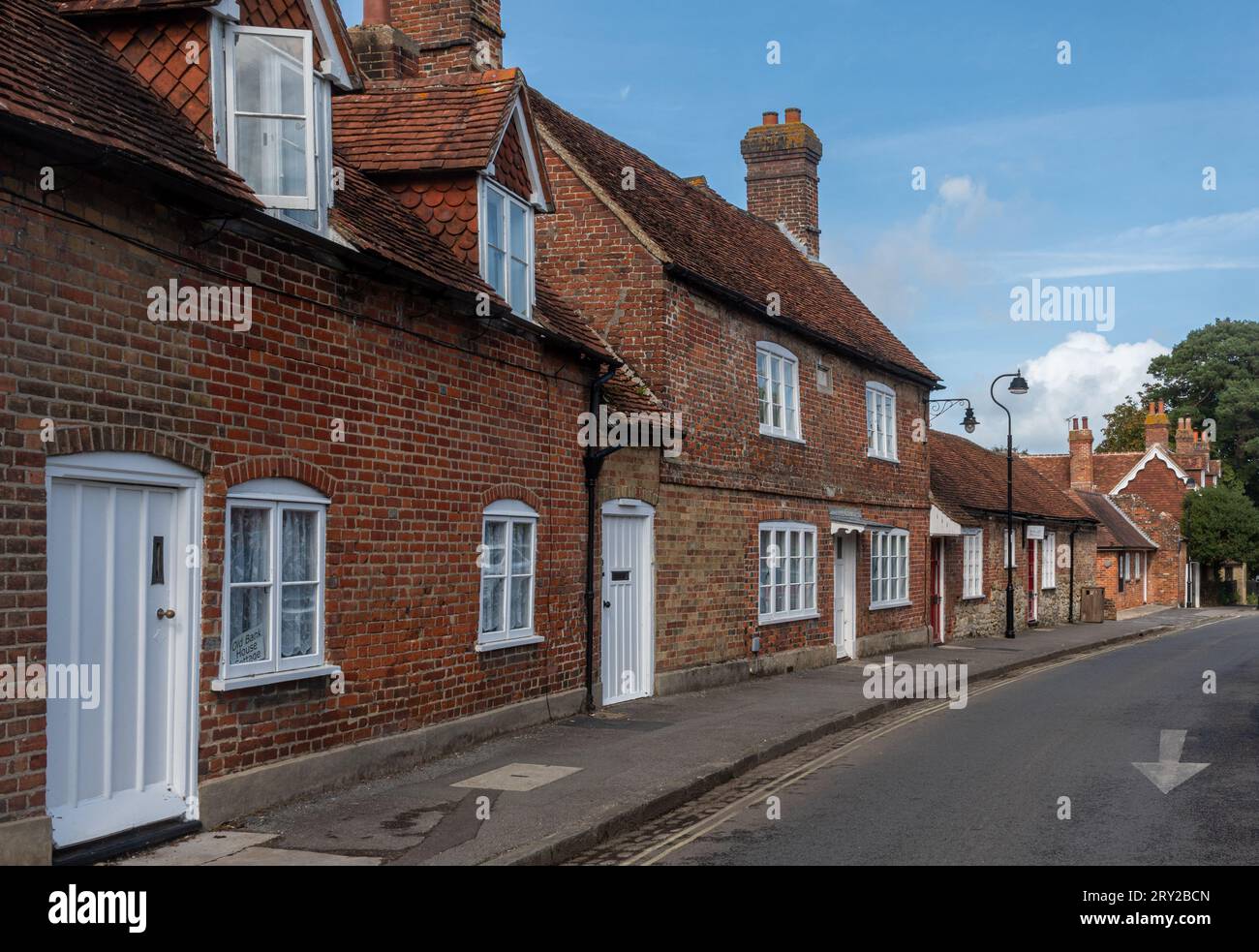 Blick auf Beaulieu Village High Street im New Forest, Hampshire, England, Großbritannien Stockfoto