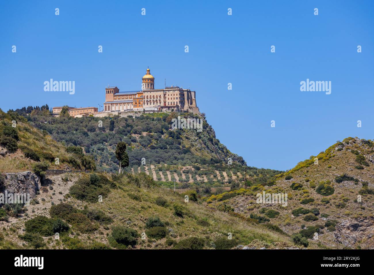 Die antike monumentale Stadt Tindari auf der Insel Sizilien, Italien Stockfoto