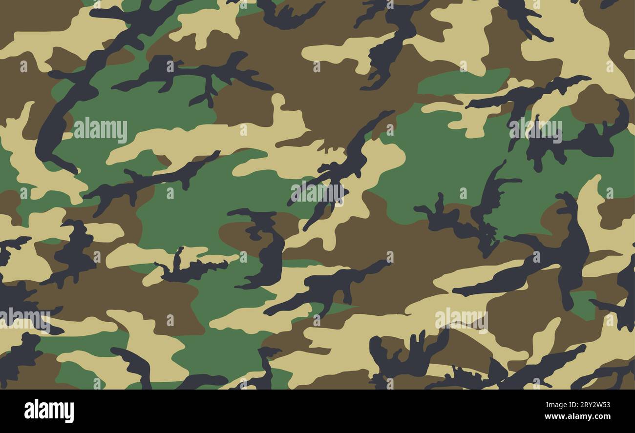 Nahtloses Camouflage-Muster. Waldstil Stock Vektor
