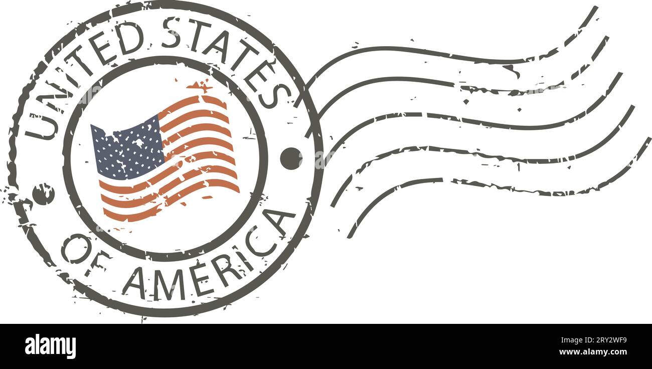 Grunge-Briefmarke 'Vereinigte staaten von Amerika' Stock Vektor