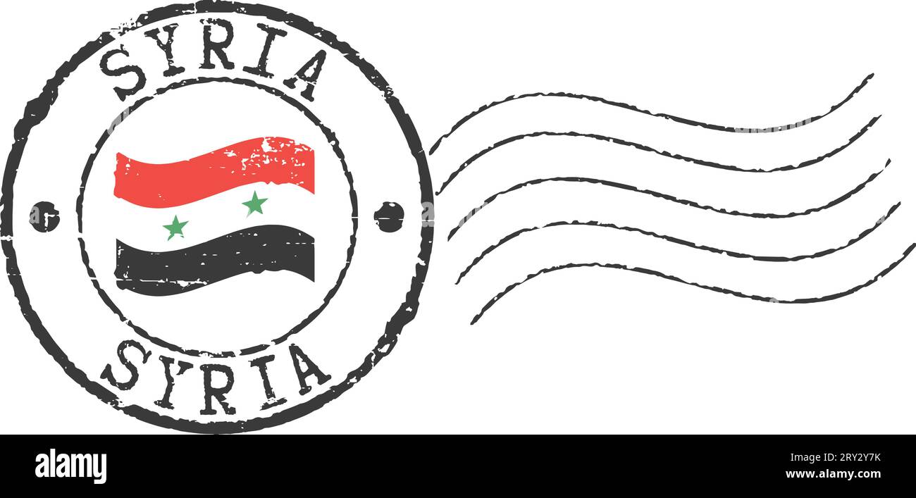 Grunge-Briefmarke 'Syrien' Stock Vektor