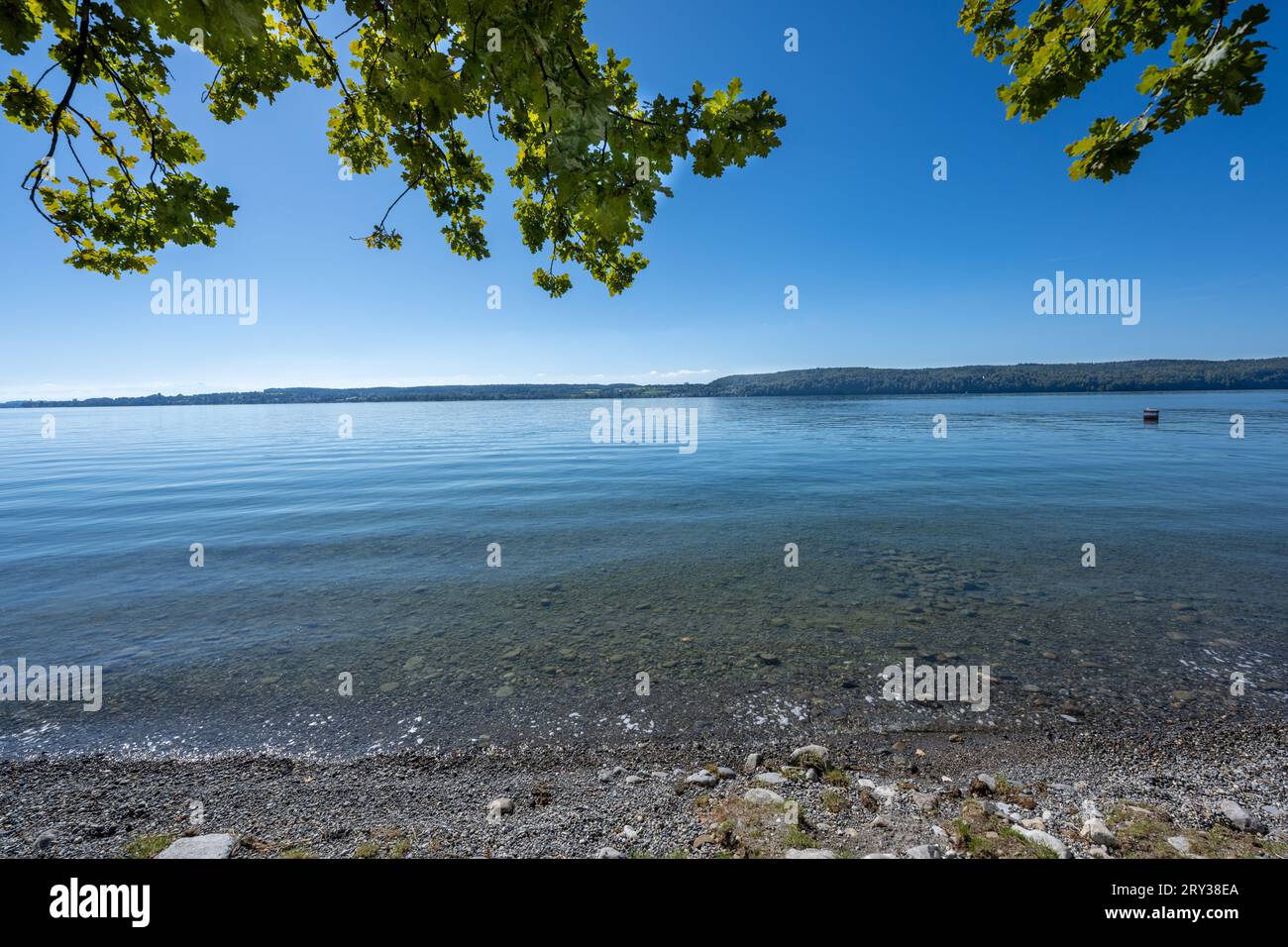 Ueberlingen am Bodensee, Seepromenade. Baden-Württemberg, Deutschland, Europa Stockfoto