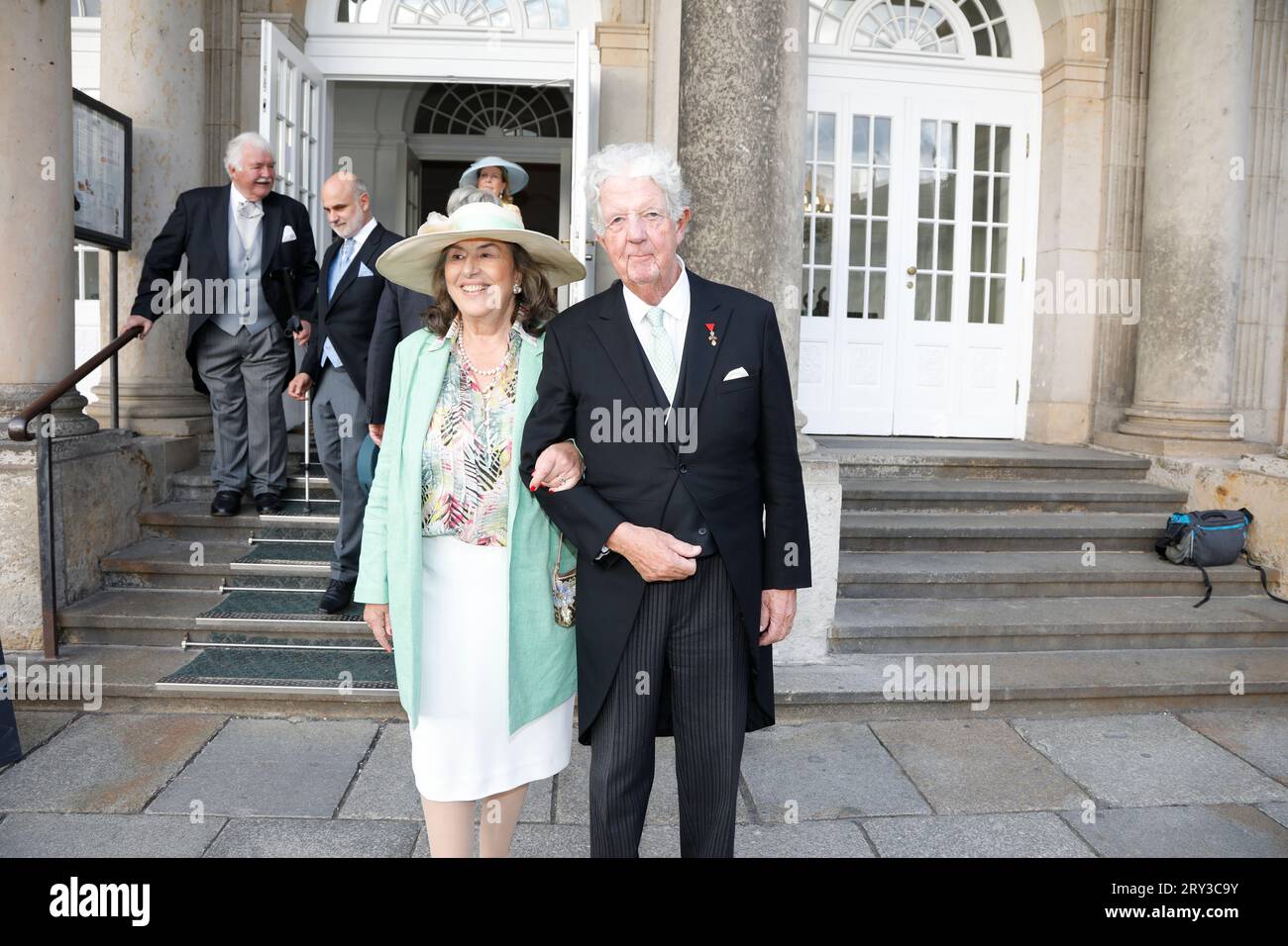 Erzherzog Michael von Habsburg-Lothringen, Enkel der Kaiserin Elisabeth (Sisi) und Ehefrau Christiana geb. Prinzessin zu Löwenstein-Wertheim-Rosenberg Stockfoto