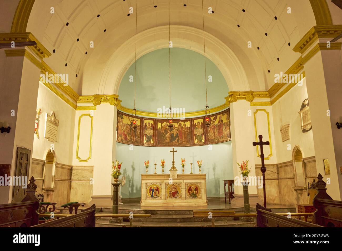 Altar in St. Johns Kirche Stockfoto