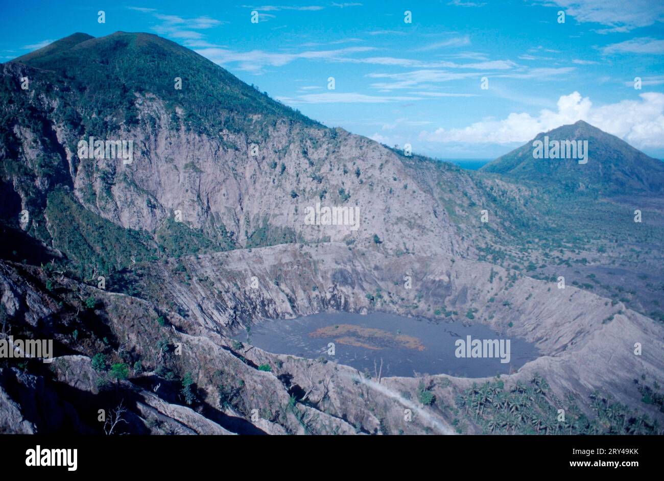 Aktiver Vulkan bei Rabaul, Papua-Neuguinea, aktiver Vulkan bei Rabaul, Papua-Neuguinea Stockfoto