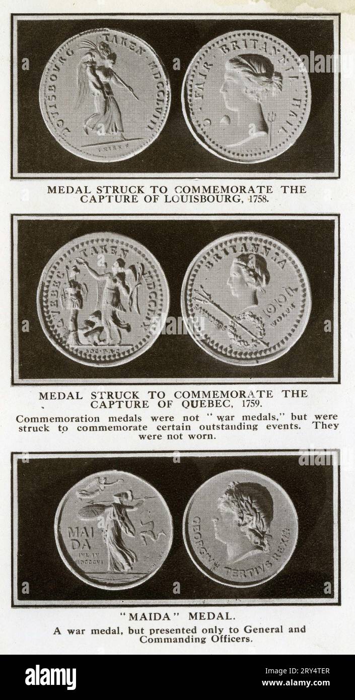 Halbton der Medaillen des Sussex-Regiments Stockfoto
