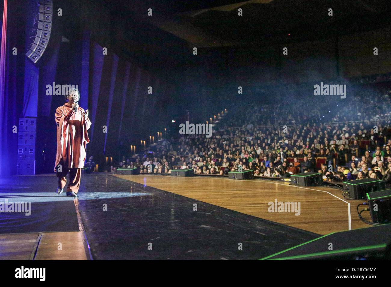 Curitiba, Brasilien. September 2023 29. PR - CURITIBA - 09/28/2023 - CURITIBA, SHOW DJAVAN - DJAVAN, während eines Auftritts im Teatro Positivo, in der Stadt Curitiba, diesen Donnerstag (28). Singer präsentiert eine Show aus der D-Tour, den Namen seines letzten Albums. Foto: Robson Mafra/AGIF (Foto: Robson Mafra/AGIF/SIPA USA) Kredit: SIPA USA/Alamy Live News Stockfoto