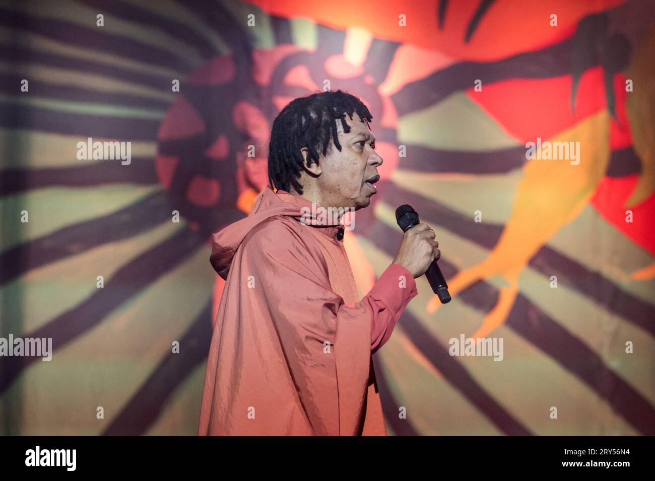 Curitiba, Brasilien. September 2023 29. PR - CURITIBA - 09/28/2023 - CURITIBA, SHOW DJAVAN - DJAVAN, während eines Auftritts im Teatro Positivo, in der Stadt Curitiba, diesen Donnerstag (28). Singer präsentiert eine Show aus der D-Tour, den Namen seines letzten Albums. Foto: Robson Mafra/AGIF (Foto: Robson Mafra/AGIF/SIPA USA) Kredit: SIPA USA/Alamy Live News Stockfoto