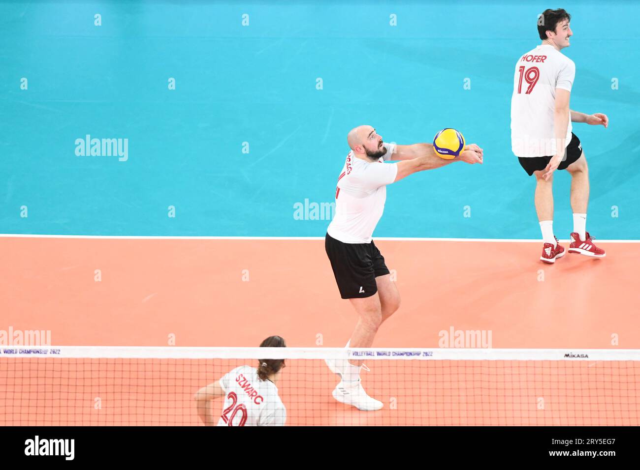 Nicholas Hoag (Kanada). Volleyball-Weltmeisterschaft 2022. Stockfoto