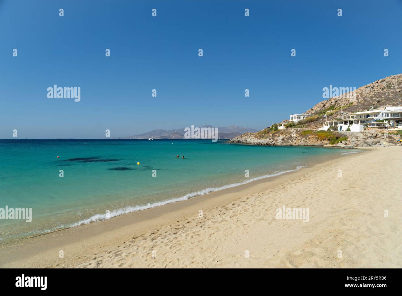 Der Strand bei Agia Prokopios auf Naxos Griechenland Stockfoto