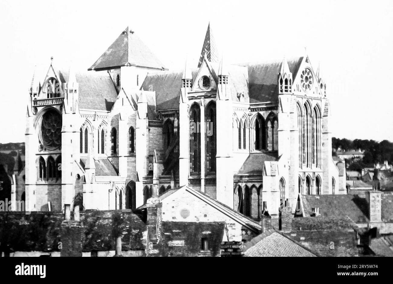 Truro Cathedral, Cornwall, viktorianische Zeit Stockfoto