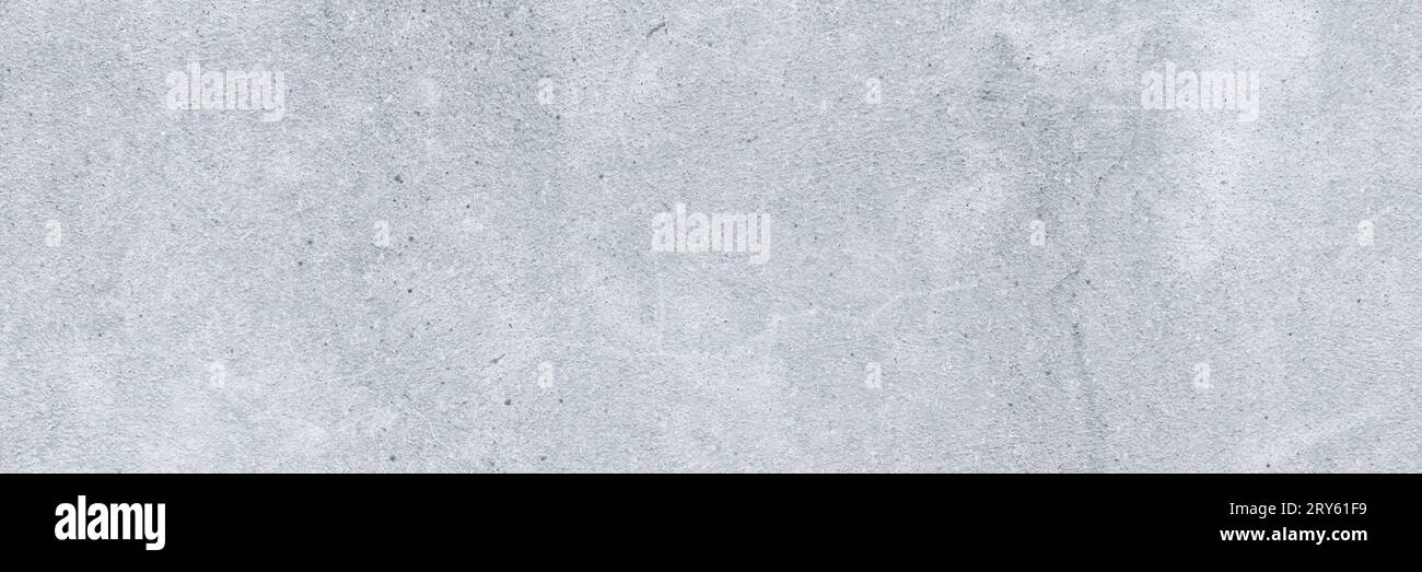 Graue Hintergrundtextur der Betonwand im Bannerformat. Hochauflösendes echtes Foto. Stockfoto