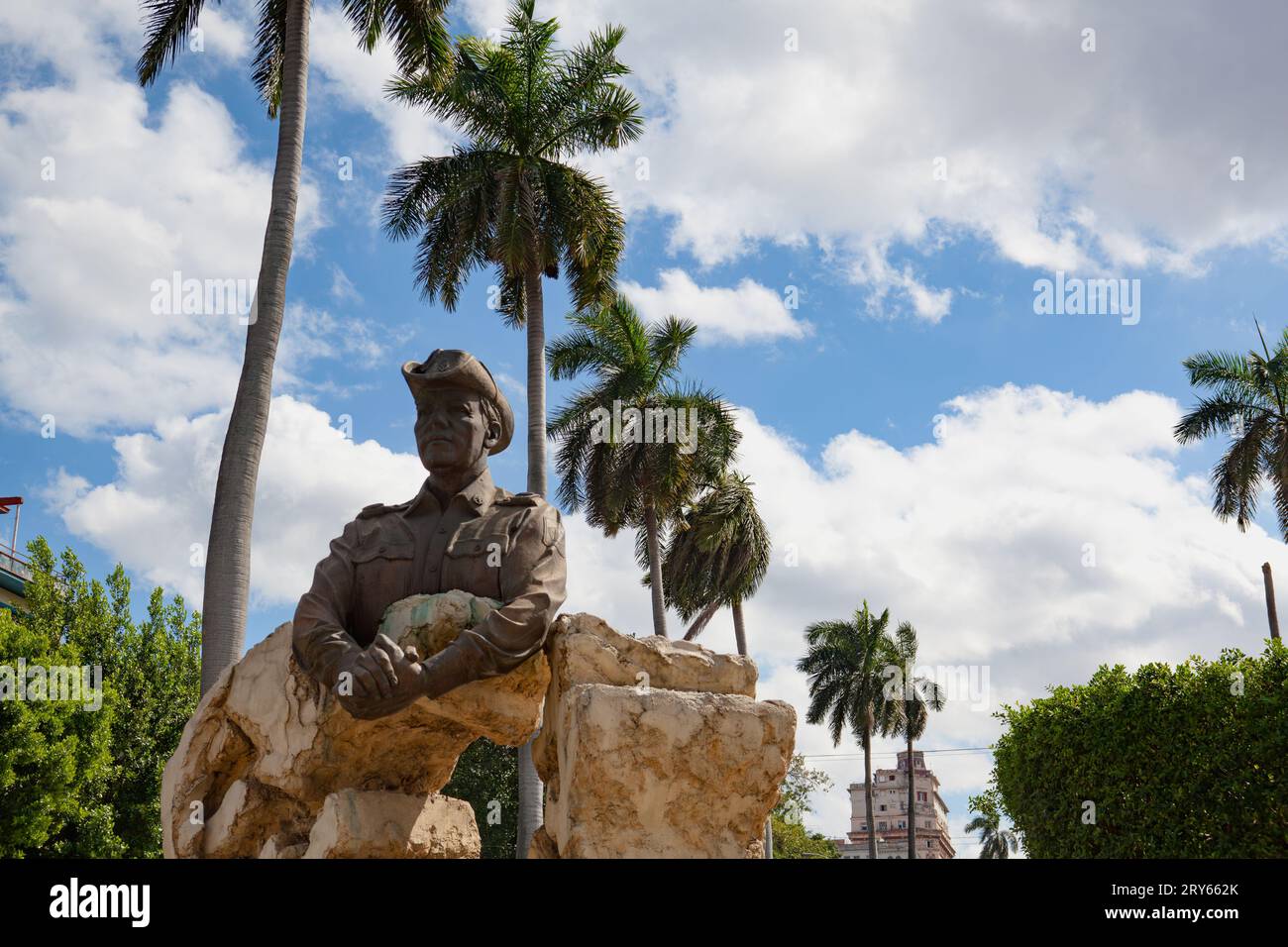 Omar Torrijos (Präsident von Panama) Monument in Havanna City.Aven Stockfoto