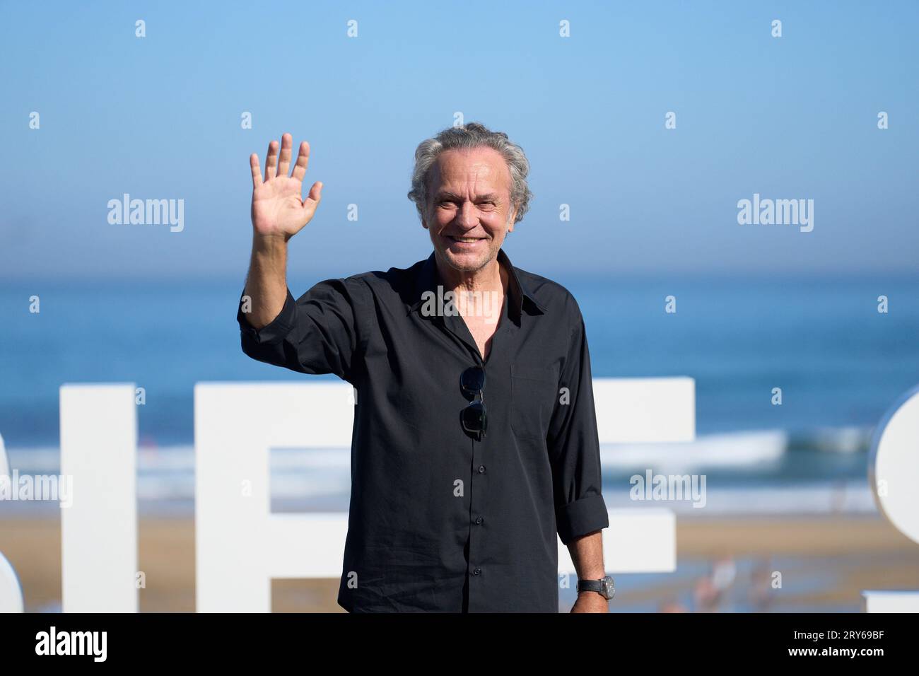 Donostia/San Sebastian. Spanien. 20230929 besuchte Jose Coronado Cerrar los ojos und Donostia Award Photocall während des 71. San Sebastian International Film Festival im Kursaal Palace am 29. September 2023 in Donostia/San Sebastian, Spanien Stockfoto