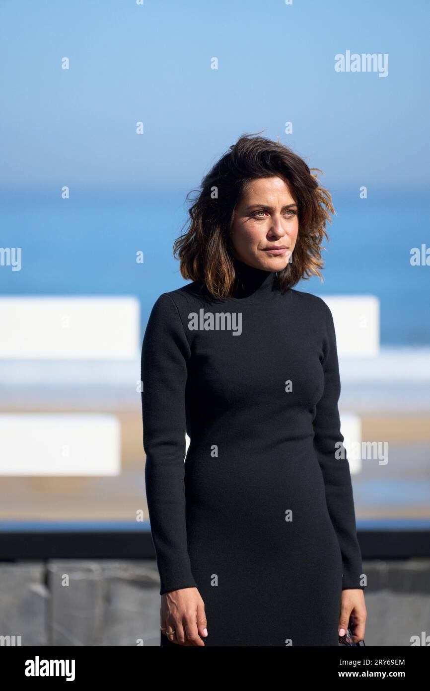 Donostia/San Sebastian. Spanien. 20230929 besuchte Maria Leon Cerrar los ojos und Donostia Award Photocall während des 71. San Sebastian International Film Festivals im Kursaal Palace am 29. September 2023 in Donostia/San Sebastian, Spanien Stockfoto