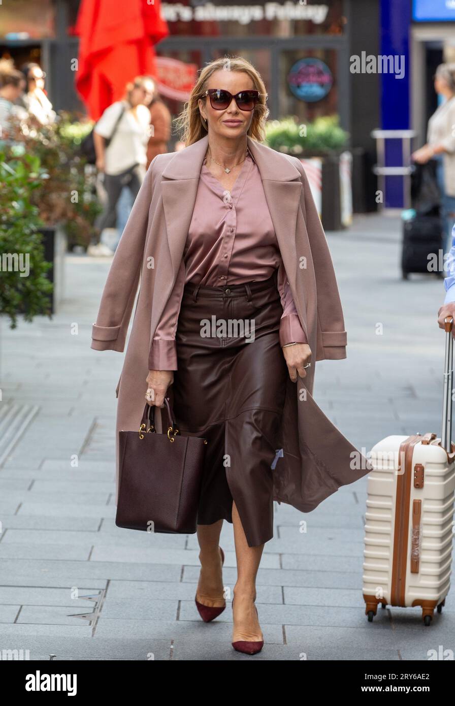 London, Vereinigtes Königreich. September 29 2023. Amanda Holden wird außerhalb von Global Radio gesehen. Credit: Tayfun Salci / Alamy Live News Stockfoto