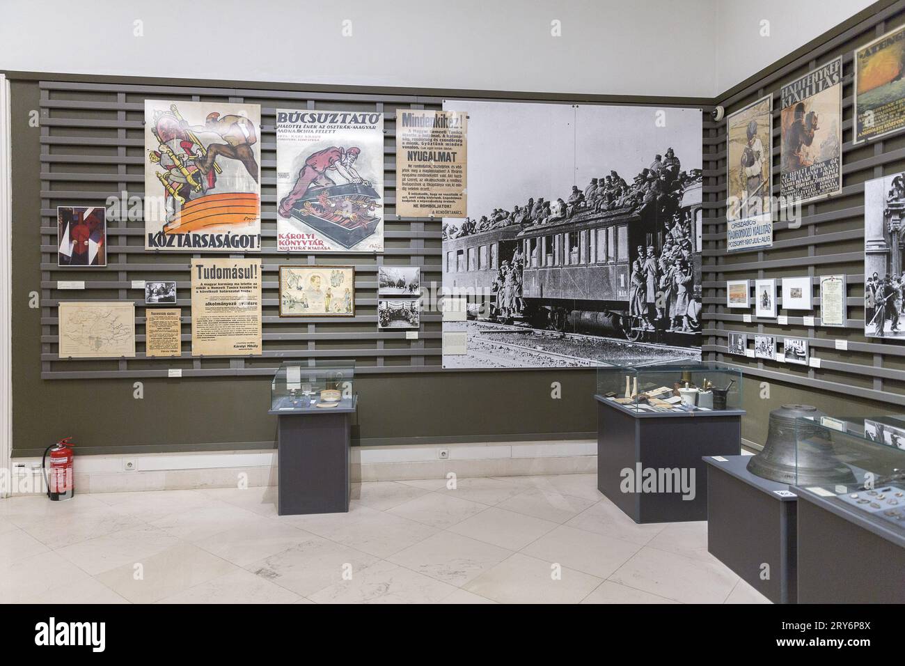 Nationalmuseum in Budapest XX Jahrhundert Abteilung Stockfoto