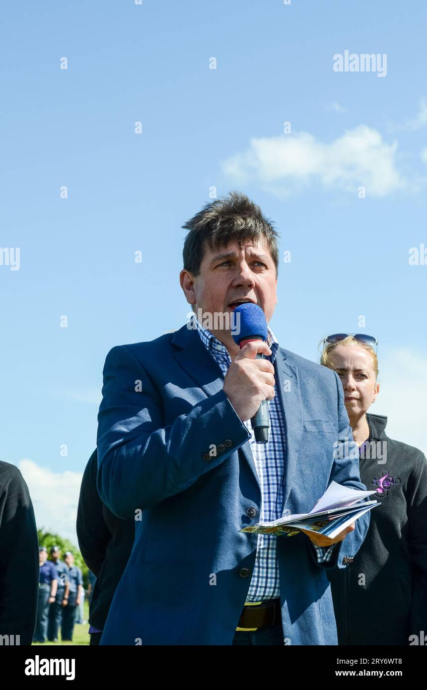 Stephen Metcalfe MP, der seit 2010 Parlamentsabgeordneter für South Basildon und East Thurrock ist. Konservatives Parlamentsmitglied spricht auf der AFD-Veranstaltung Stockfoto