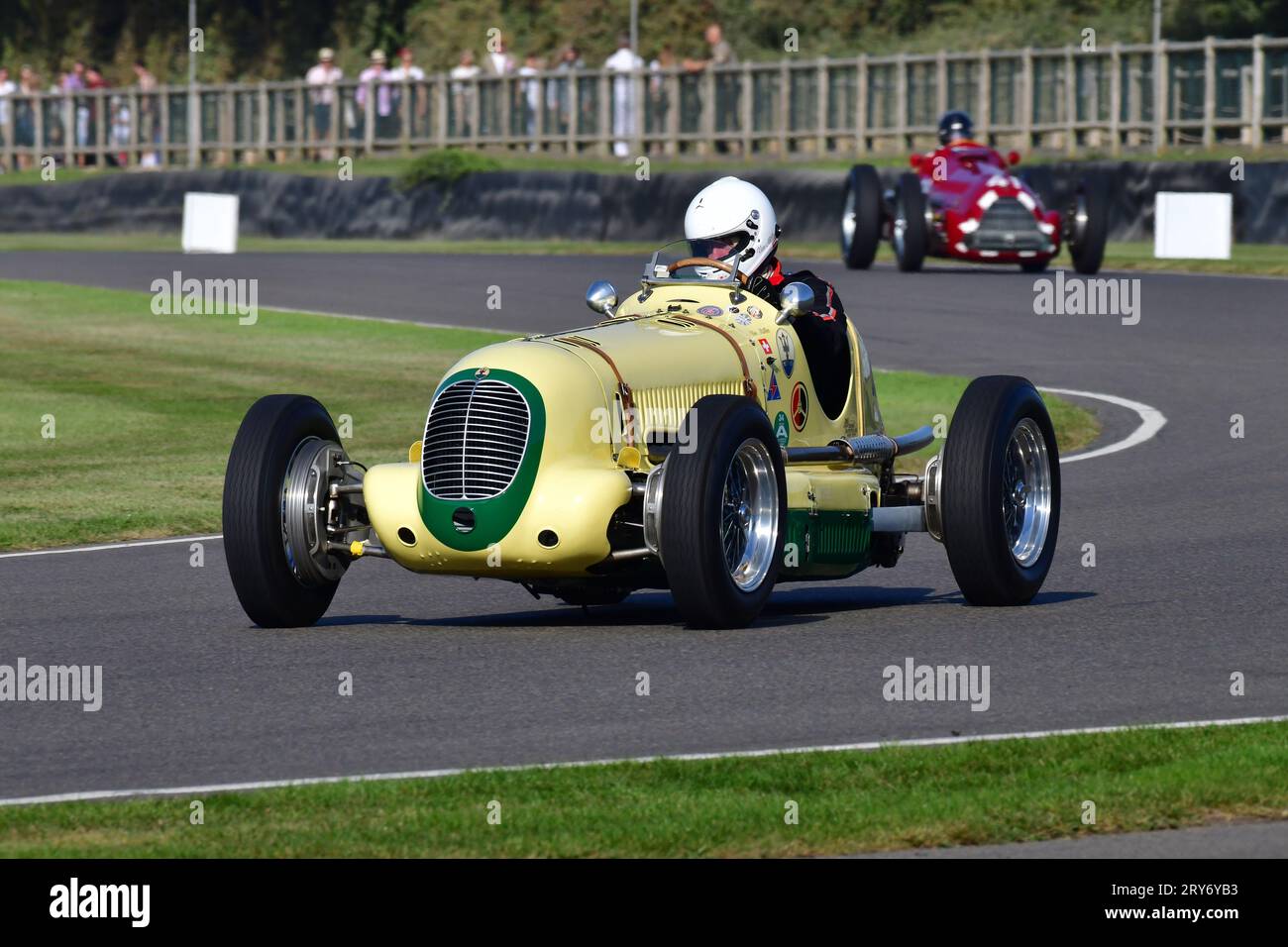 Urs Müller, Maserati 6CM, Goodwood Trophy, ein 20-minütiges Rennen für Grand Prix Cars, Voiturette Cars und Historic Racing Specials, die typisch für sind Stockfoto