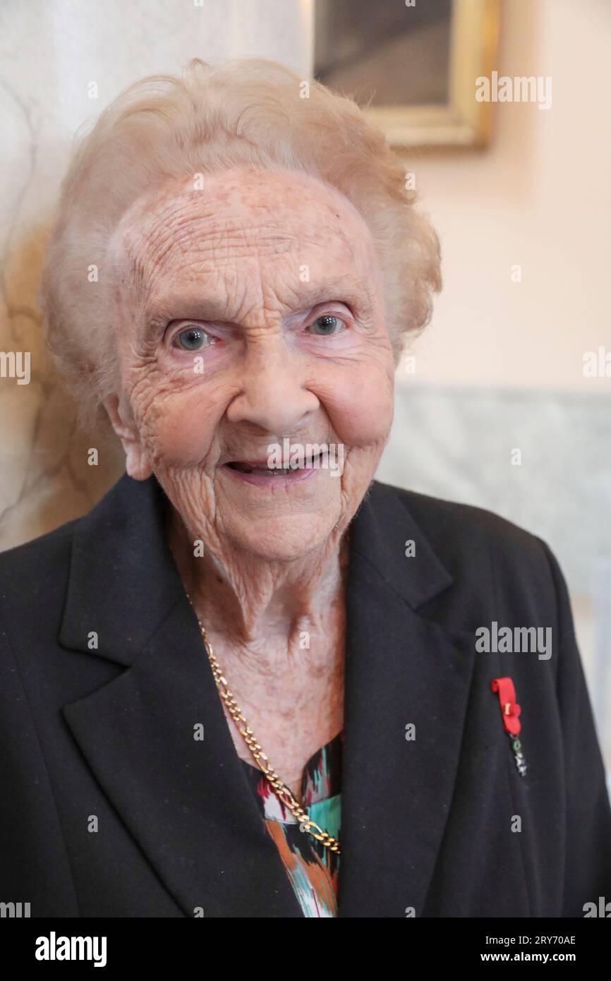 GENEVIEVE DE GALARD Stockfoto