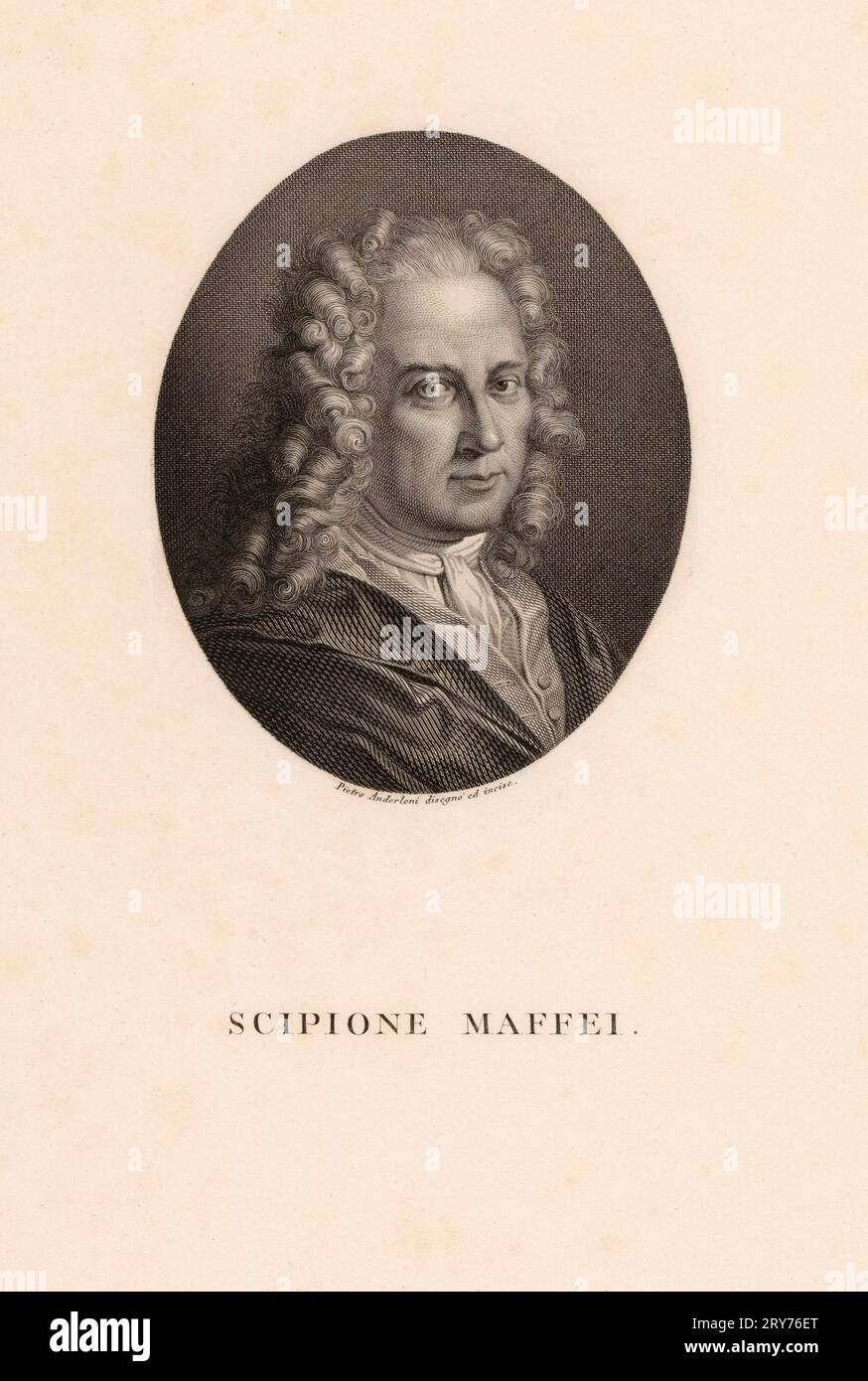 Scipione Mattei Von Pietro Anderloni Stockfoto
