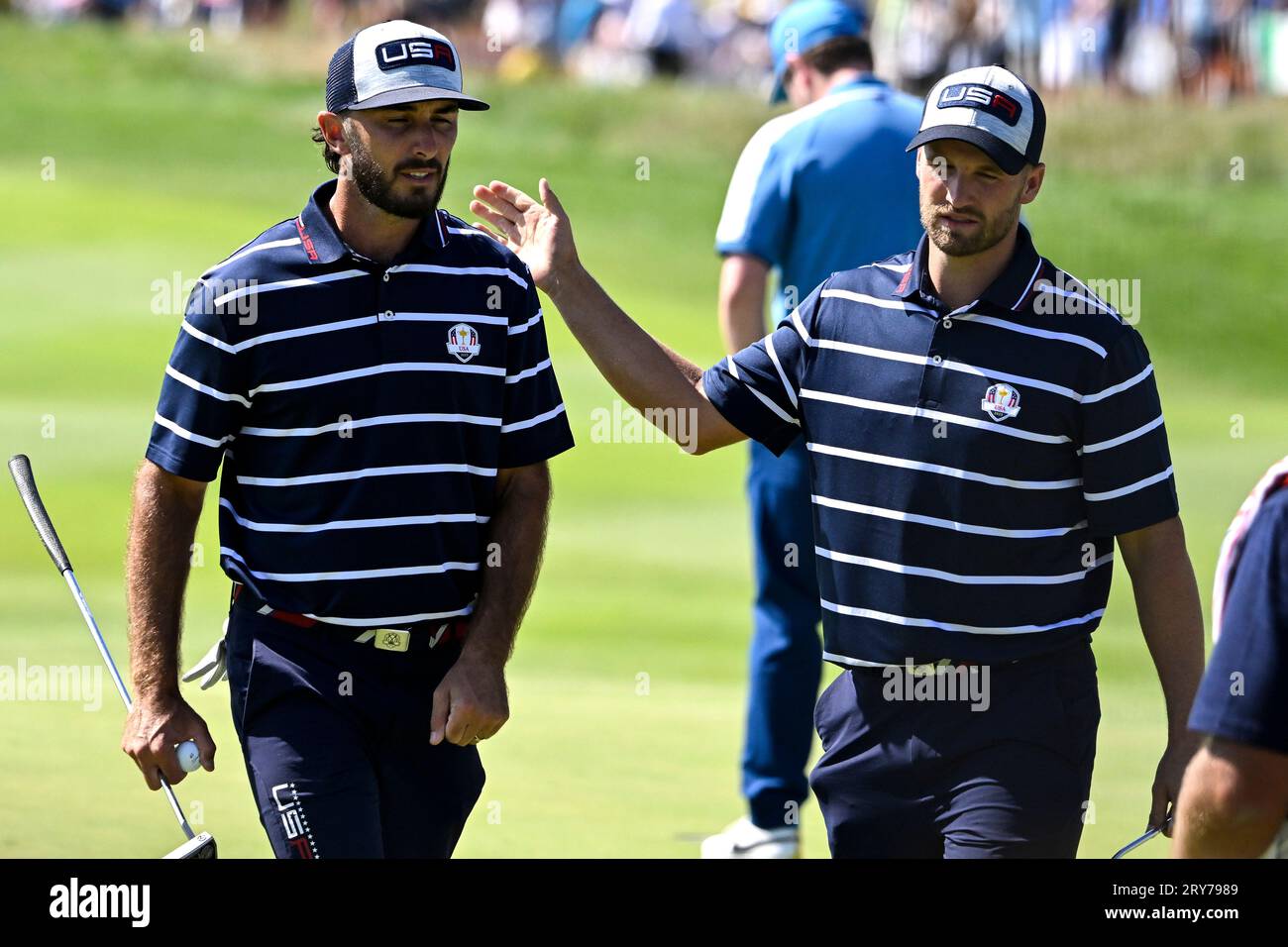 Roma, Italien. September 2023 29. Max Homa und Wyndham Clark aus den Vereinigten Staaten