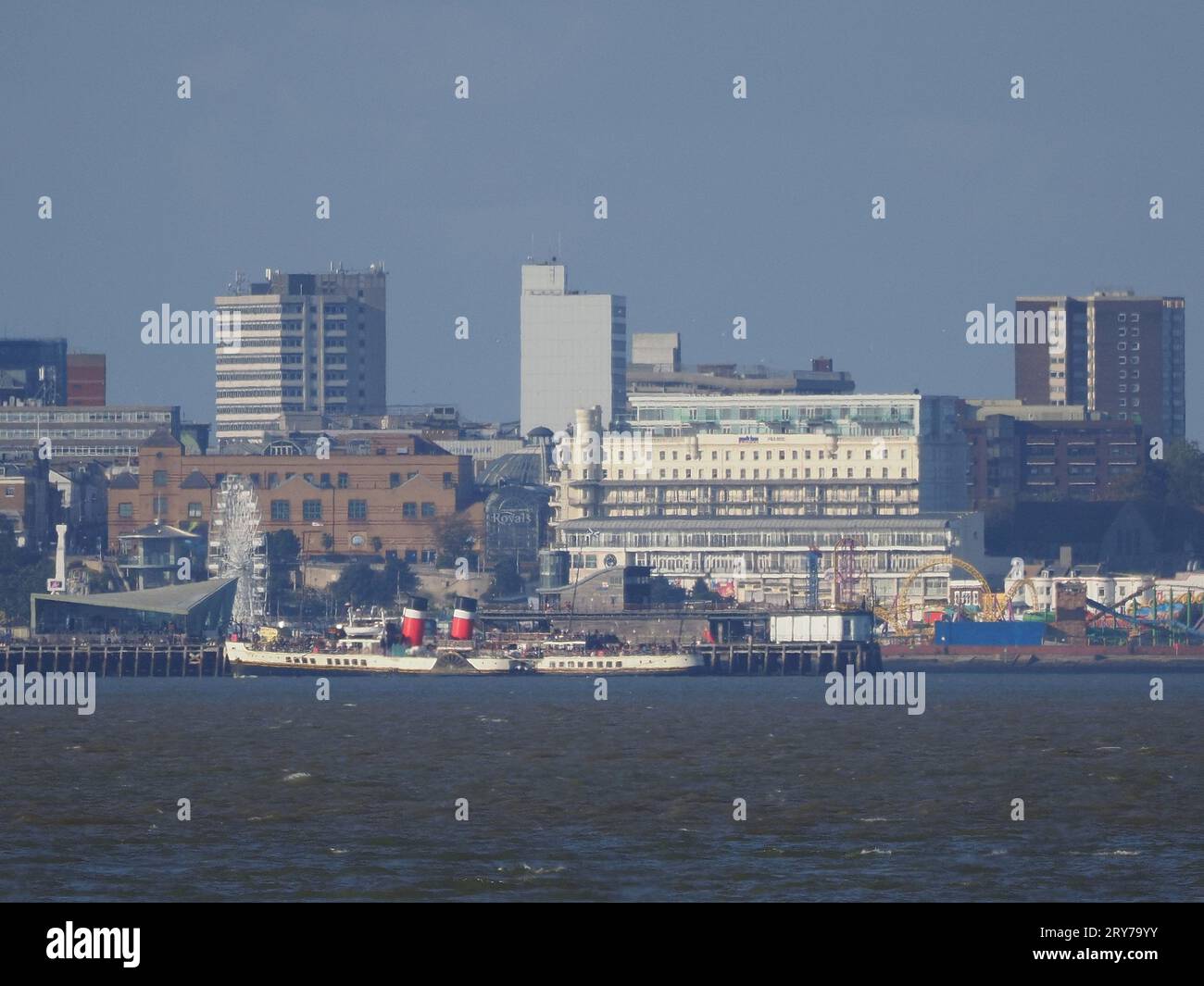 Sheerness, Kent, Großbritannien. September 2023 29. Der weltweit letzte Seedampferdampfer Waverley, der neben Southend auf dem Seepfang gesehen wurde - abgebildet von Sheerness, Kent. Quelle: James Bell/Alamy Live News Stockfoto