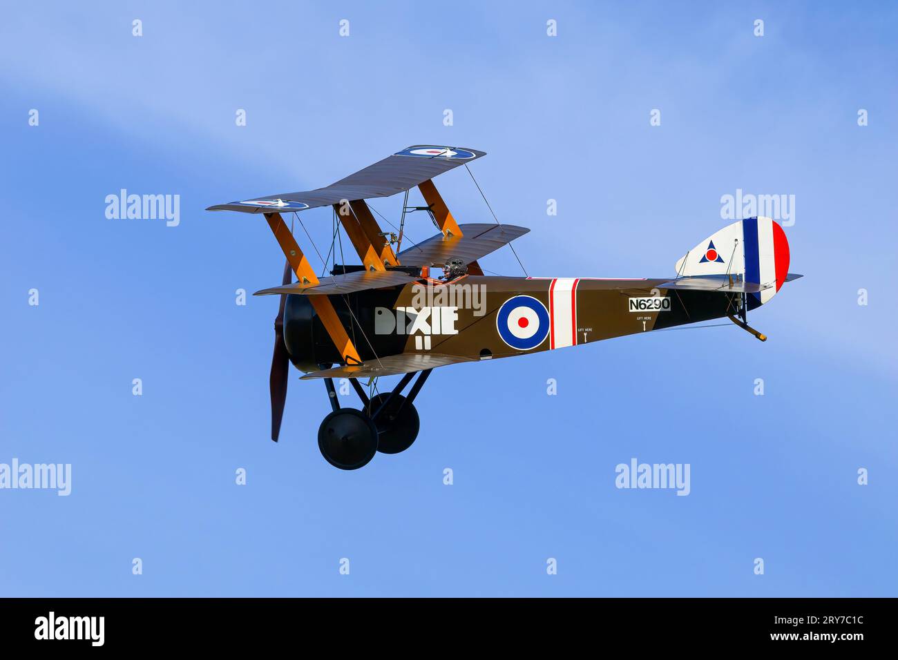 Das klassische Sopwith Triland Kampfflugzeug aus dem Ersten Weltkrieg Stockfoto