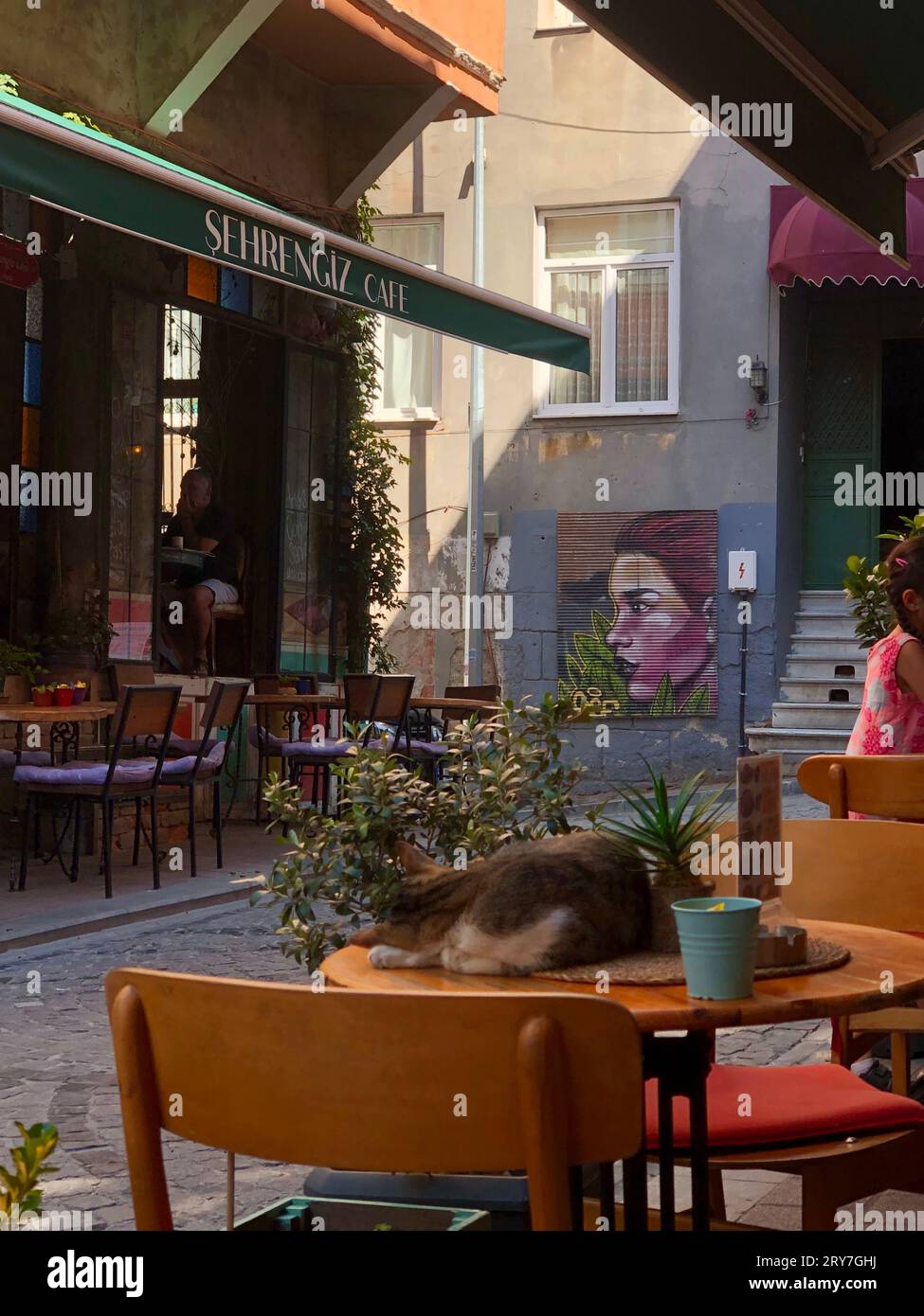 Café in Istanbul Stockfoto