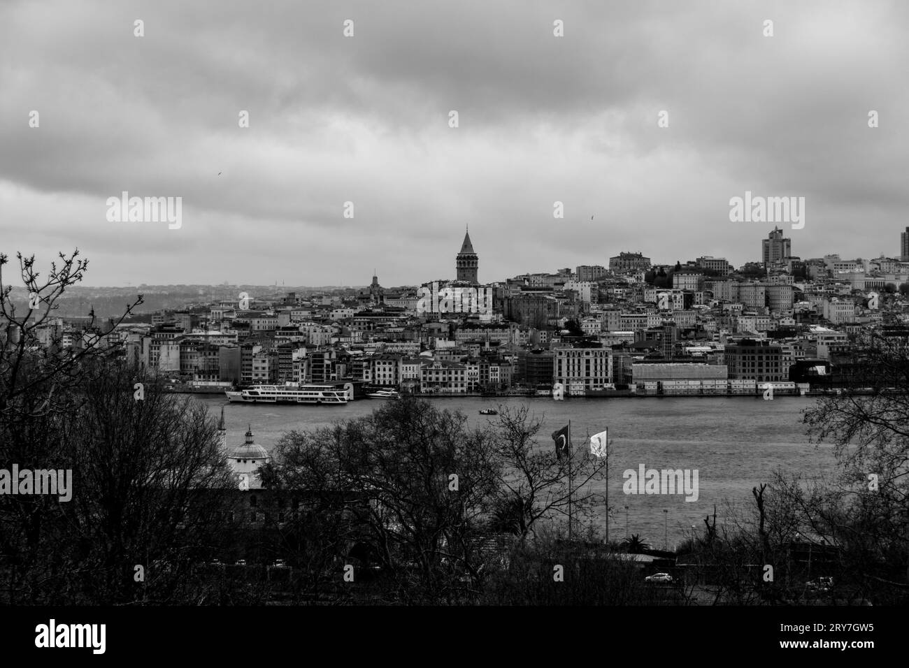 Istanbul-panorama Stockfoto