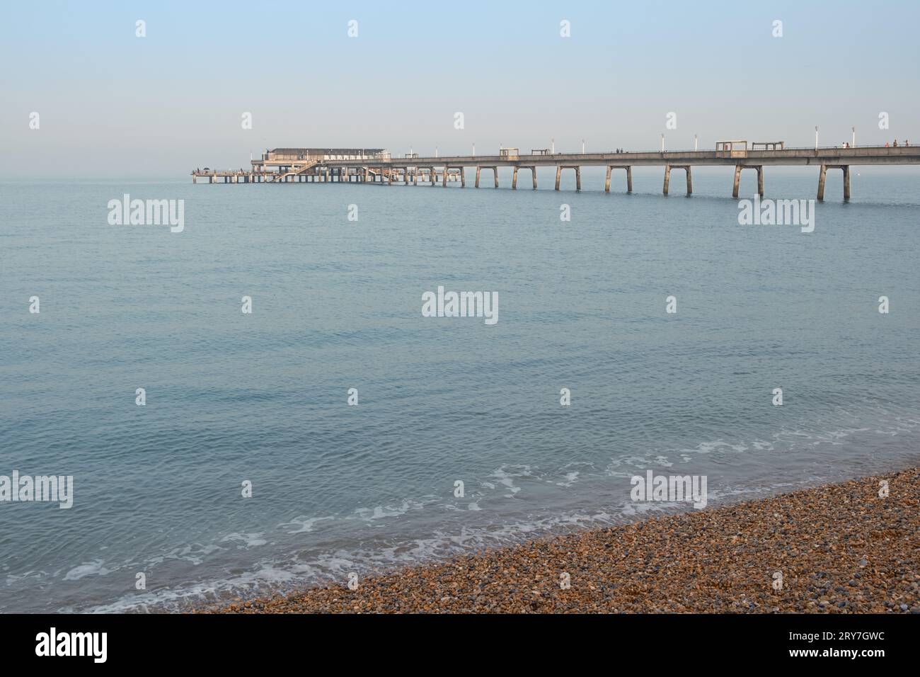 Blick auf den Pier, Deal, Kent, England. Stockfoto