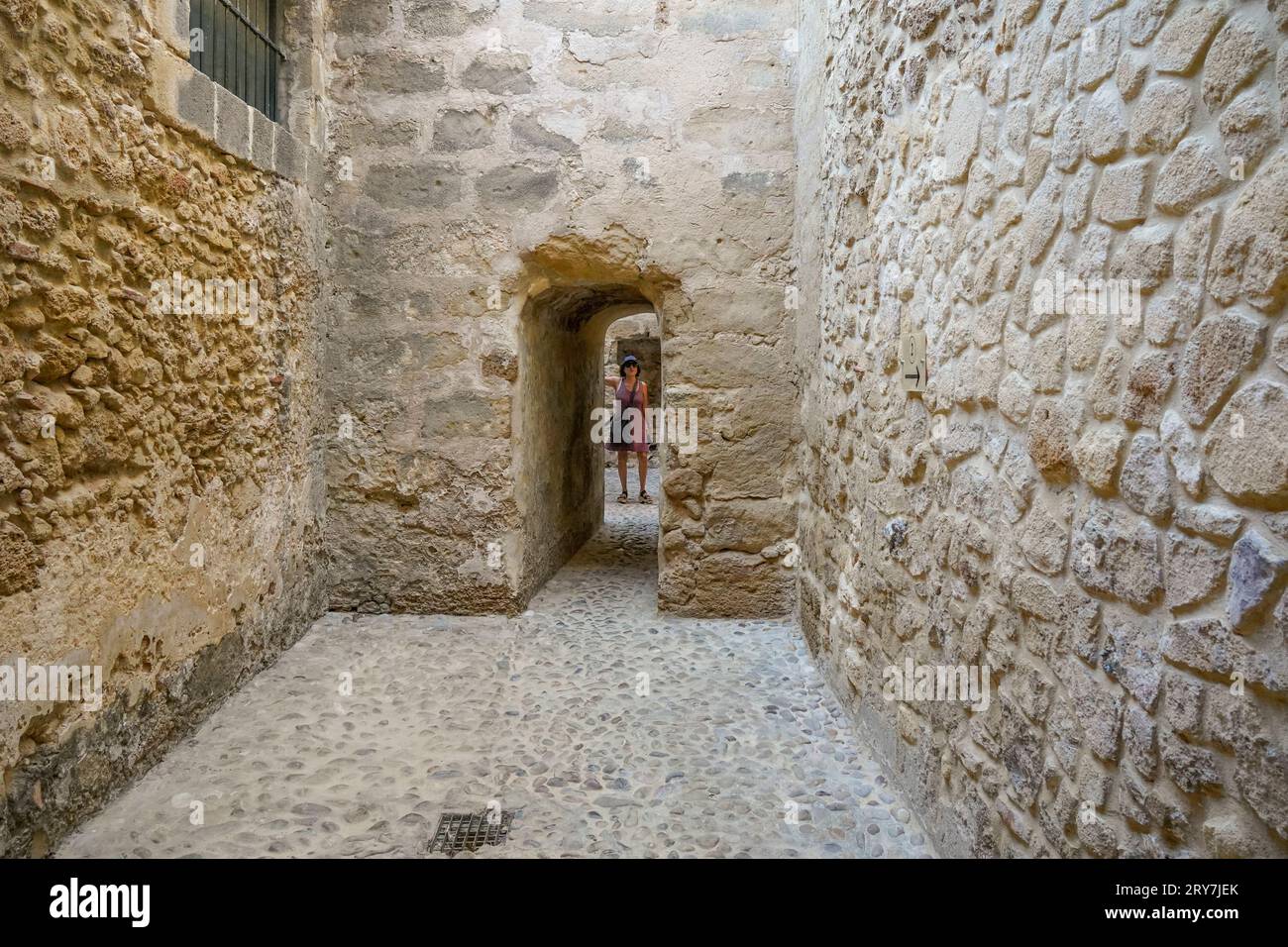 Innenburg von San Marcos, El Puerto de Santa María, Festung aus dem 13. Jahrhundert, Cadiz, Andalusien, Spanien. Stockfoto