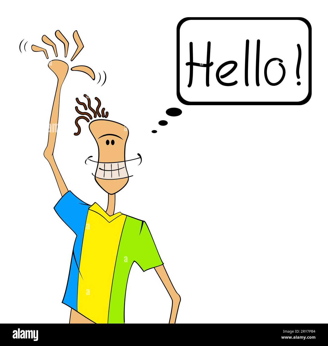 Überglücklich, den amerikanischen Mann zu feiern Stockfoto