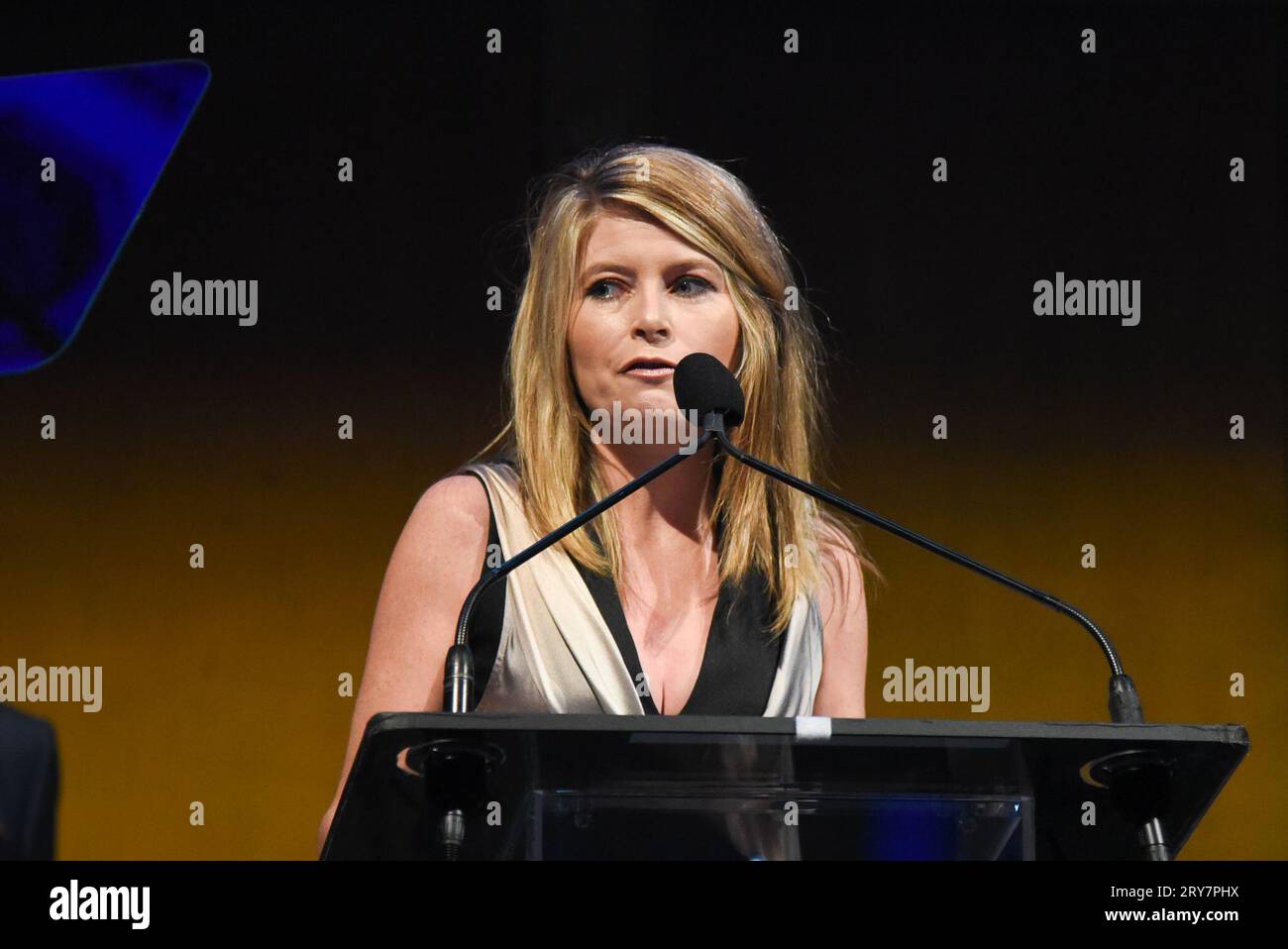 New York, Usa. September 2023 28. New York, New York. Donnerstag, 28. September 2023. Vonnie Quinn während der Gerald Loeb Awards 2023, veranstaltet von der UCLA Anderson School of Business, gehalten in der Capitale in New York City, Donnerstag, 28. September 2023. Foto: Jennifer Graylock/Alamy Live News Stockfoto