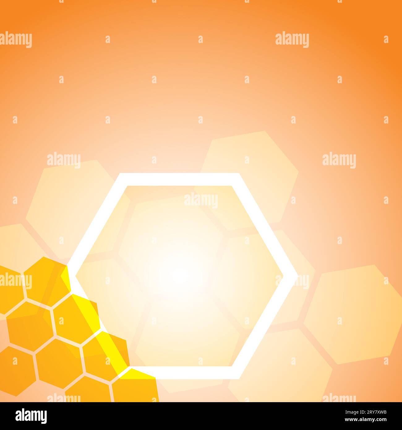 Hintergrund mit Sechsecken Stockfoto