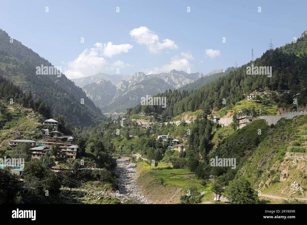 Alpenlandschaft des SWAT-Tals in Pakistan Stockfoto