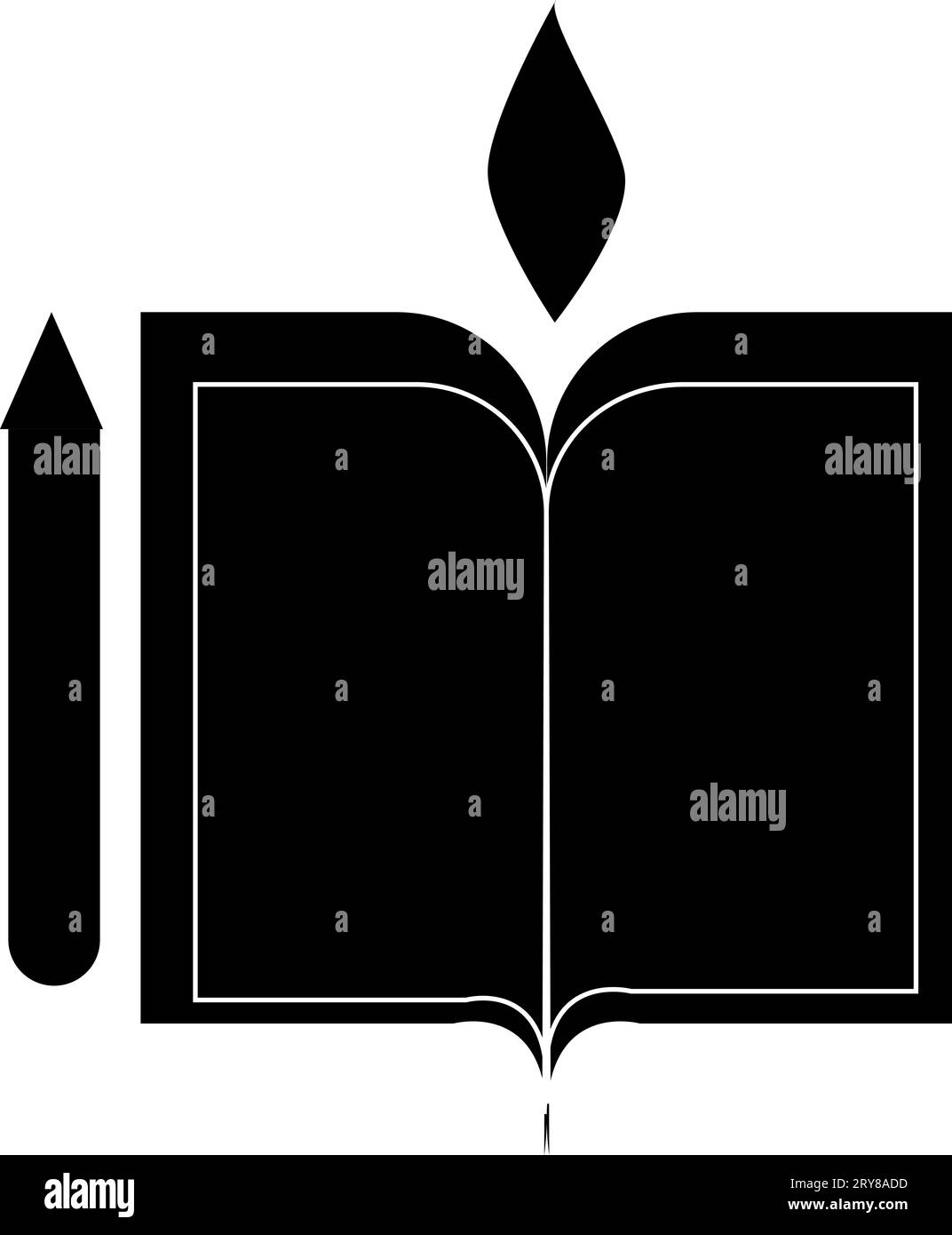 Design-Element Des Logos Für Bildungseinrichtungen. Logo und Visitenkarte Stock Vektor