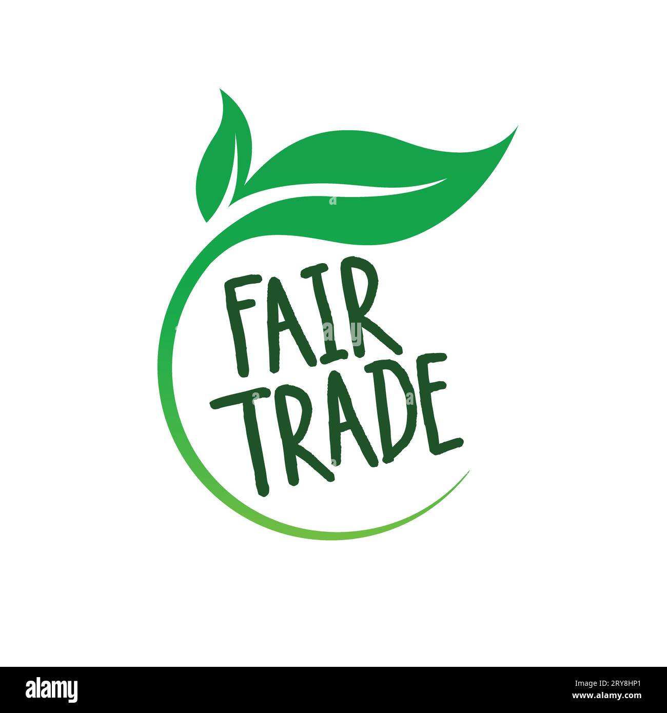 GVO-freies Logo-Symbol in grünem Kreismotiv Beschriftungsvektor isoliert auf weißem Hintergrund Stock Vektor