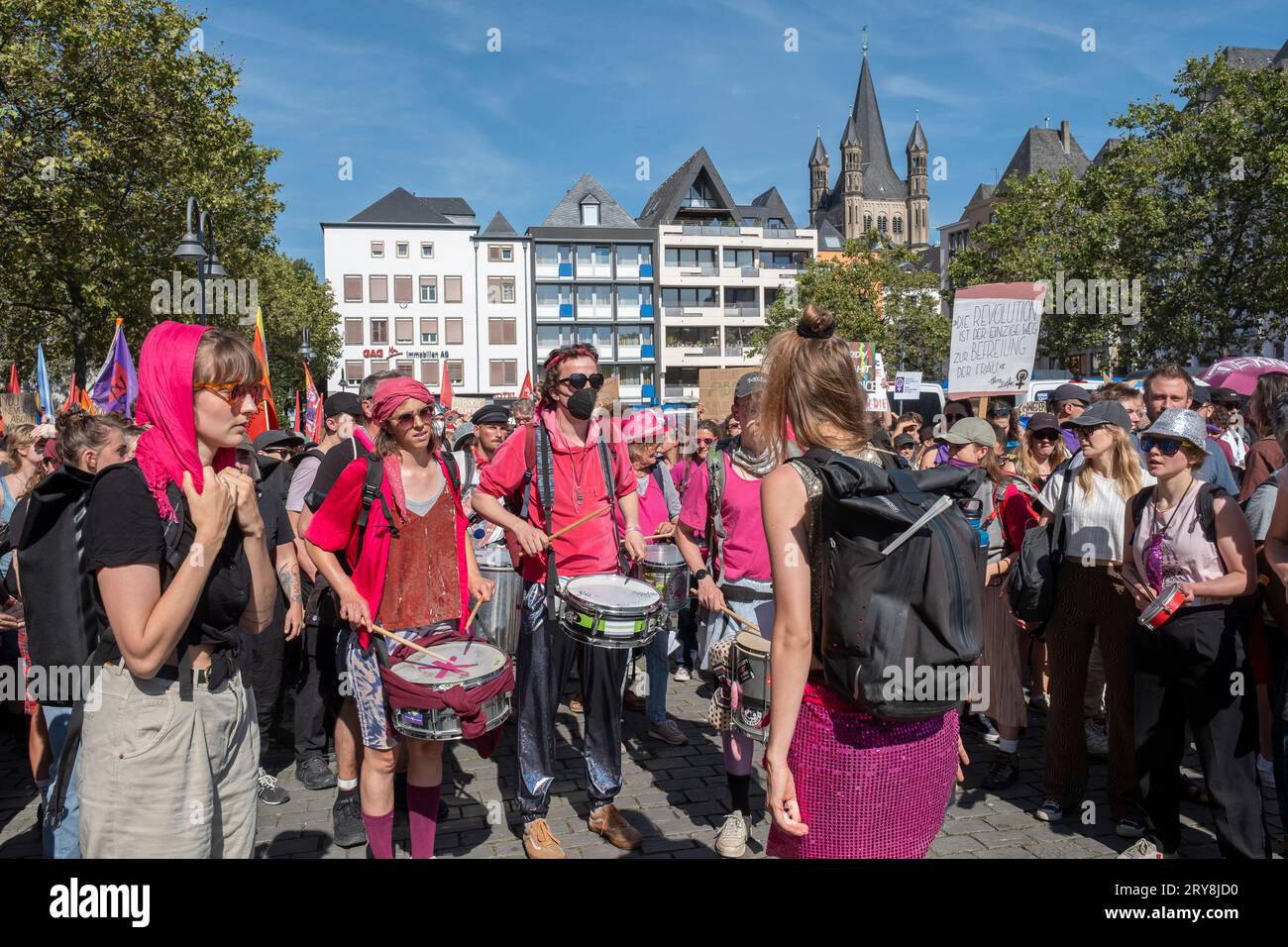 Marsch fŸr das Leben am 16.09.2023 in Kšln veranstaltet vom Bundesverband Lebensrecht (BVL) veranstaltet, einem Zusammenschluss mehrere Gruppen aus d Stockfoto