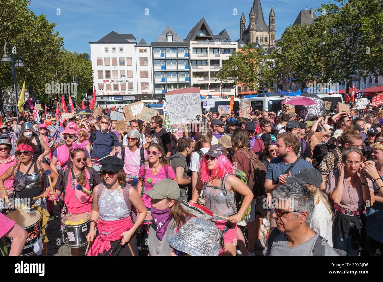 Marsch fŸr das Leben am 16.09.2023 in Kšln veranstaltet vom Bundesverband Lebensrecht (BVL) veranstaltet, einem Zusammenschluss mehrere Gruppen aus d Stockfoto