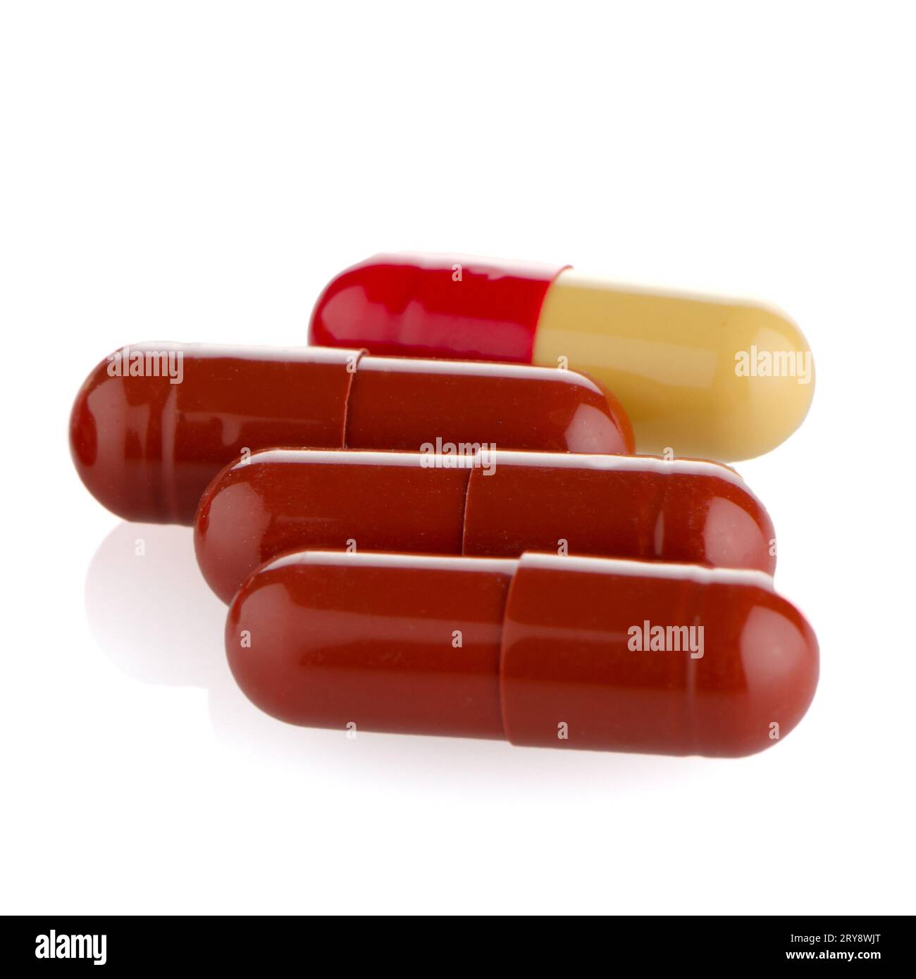 Roten Pillen Stockfoto