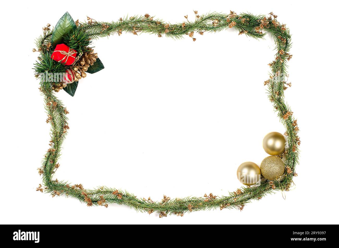 Weihnachten Rahmen Dekoration Stockfoto