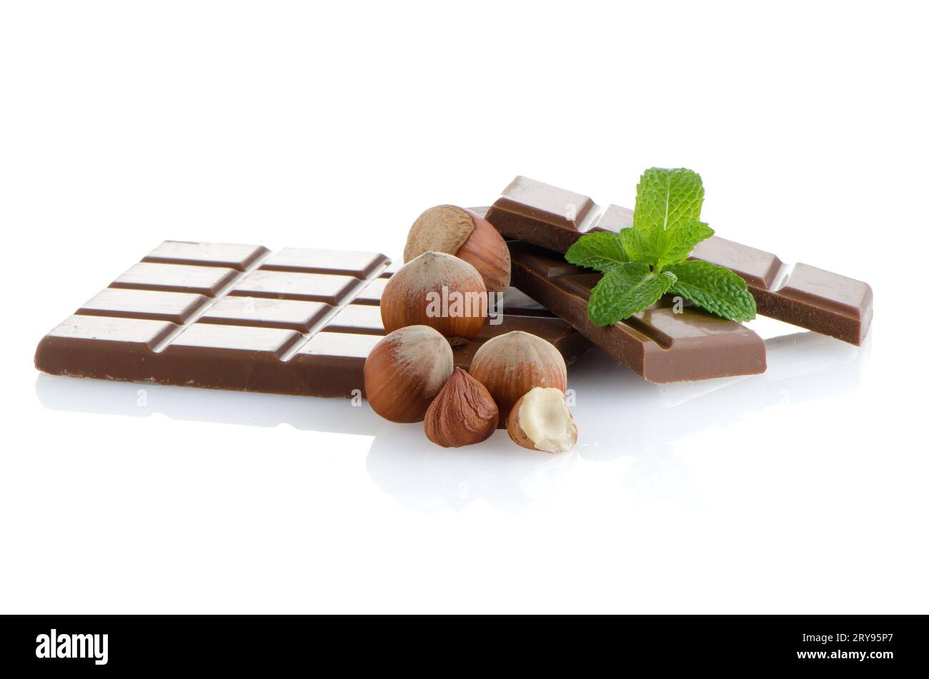 Schokolade teilen Stockfoto